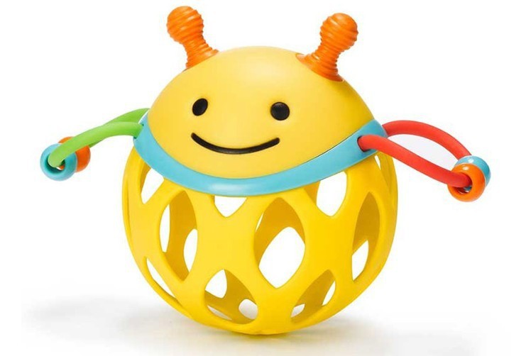 Hand ball ball toy soft rubber ball teeth rubber rattle